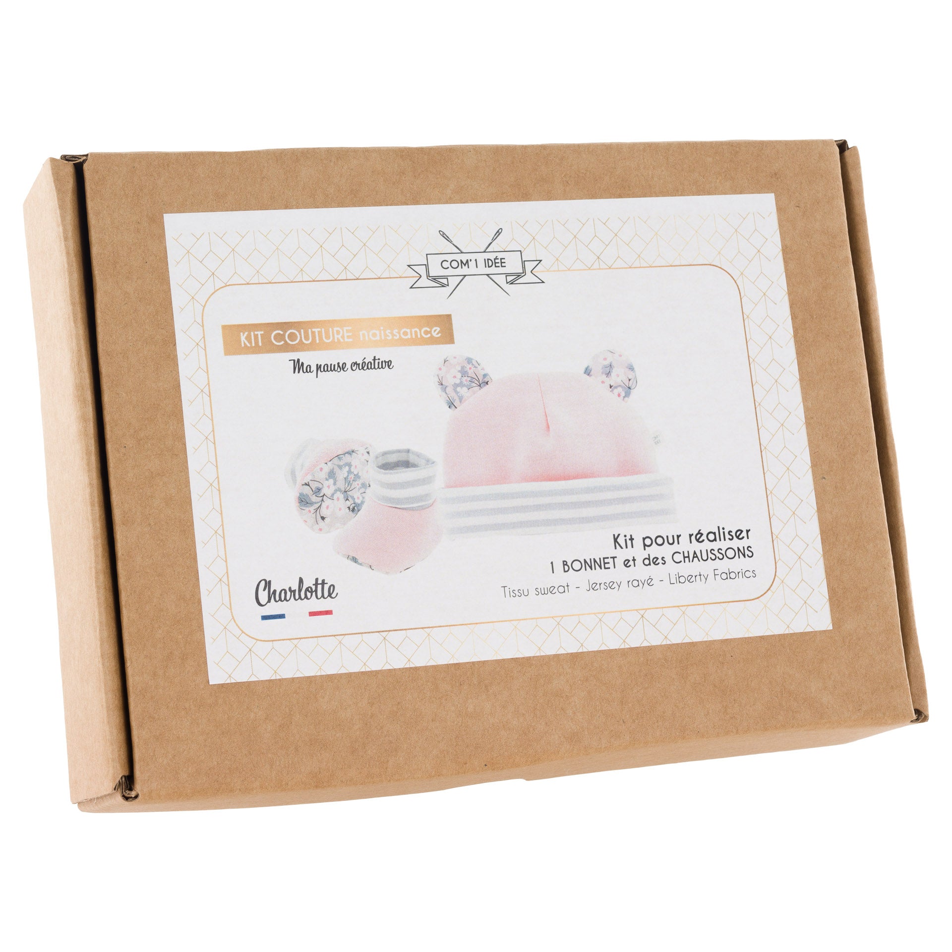 Kit naissance bonnet et chaussons