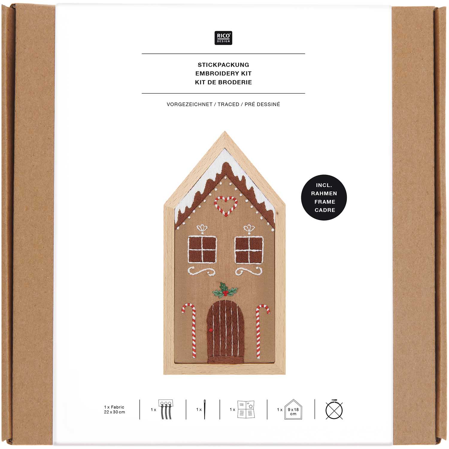 Kit broderie - Maison en pain d'épice