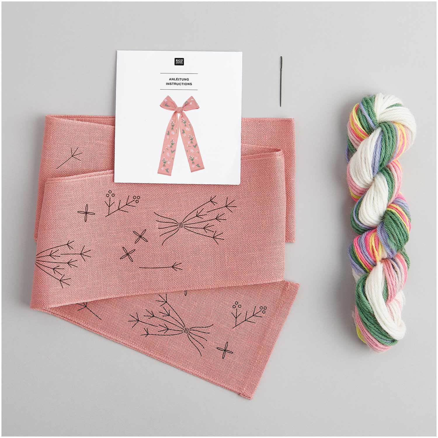 Kit broderie - Ruban Fleurs de printemps