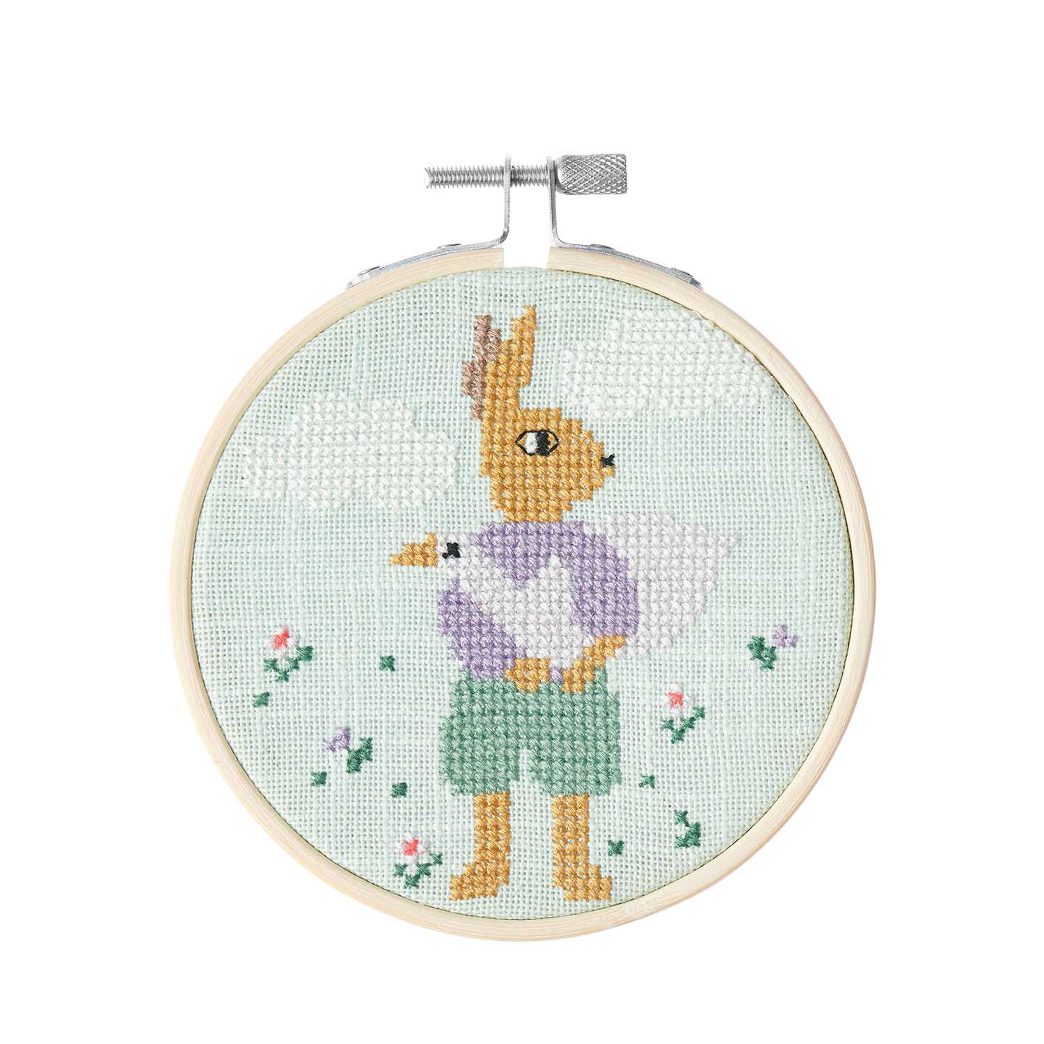 Kit Point de croix - Lapin Amis de coeur