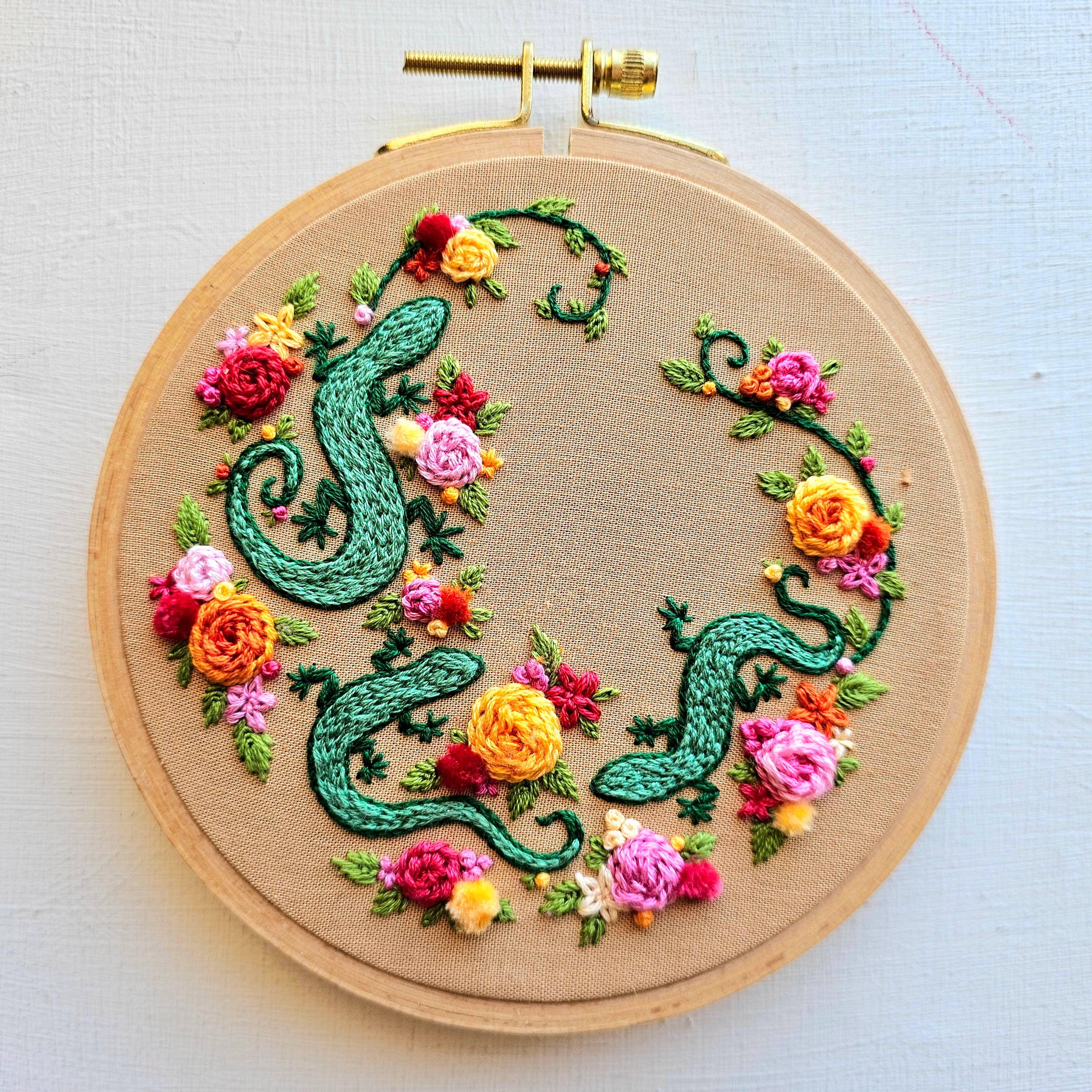 Kit de broderie "Backyard Geckos"