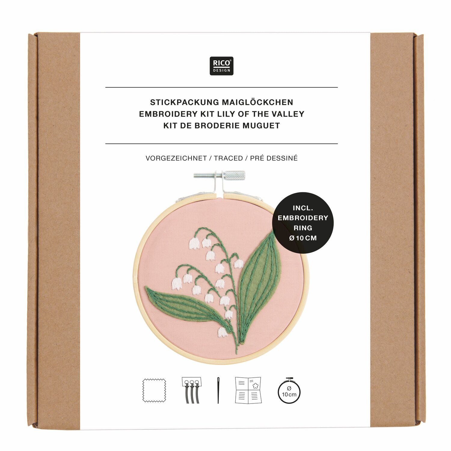 Kit broderie - Muguet 10 cm