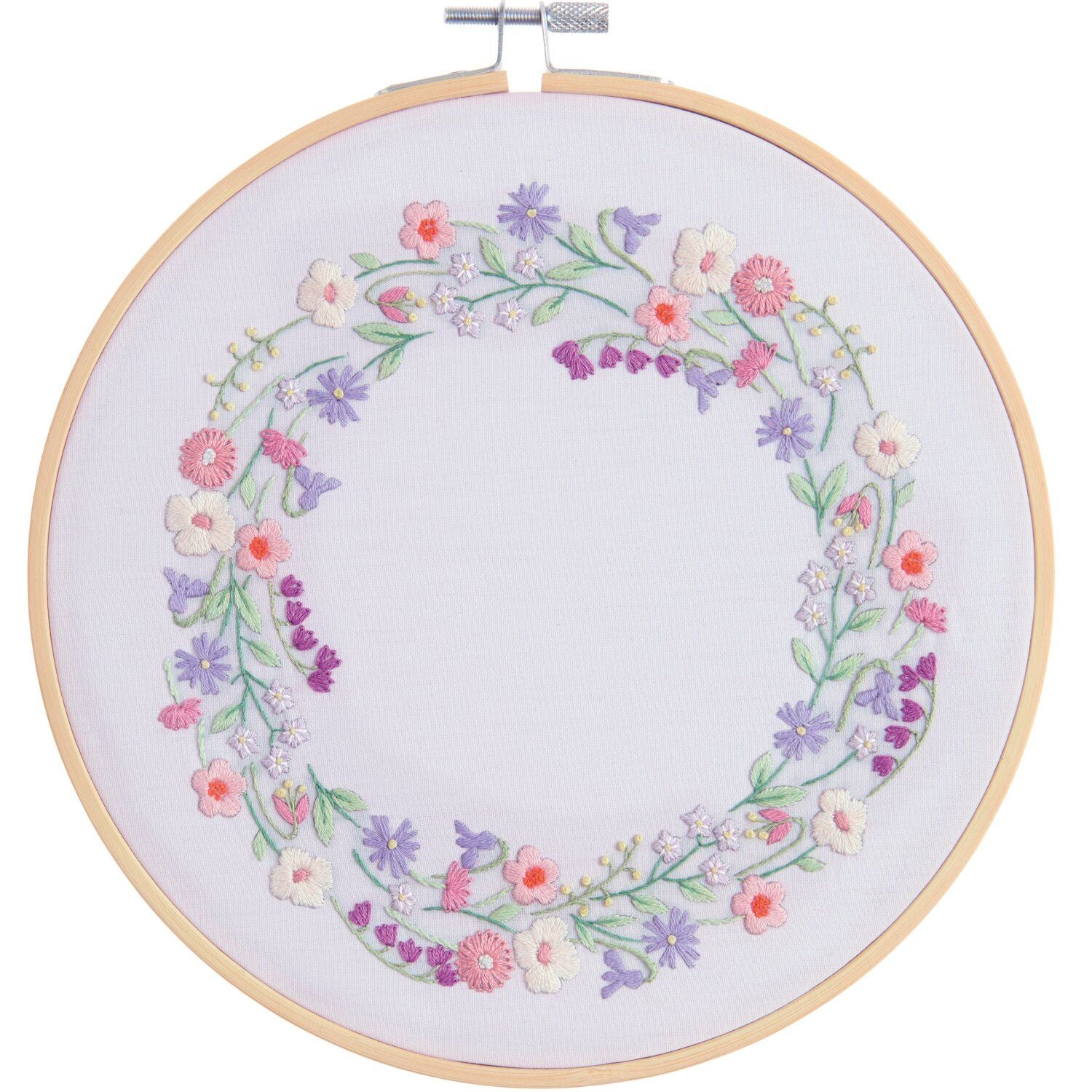 Kit broderie - Couronne Florale