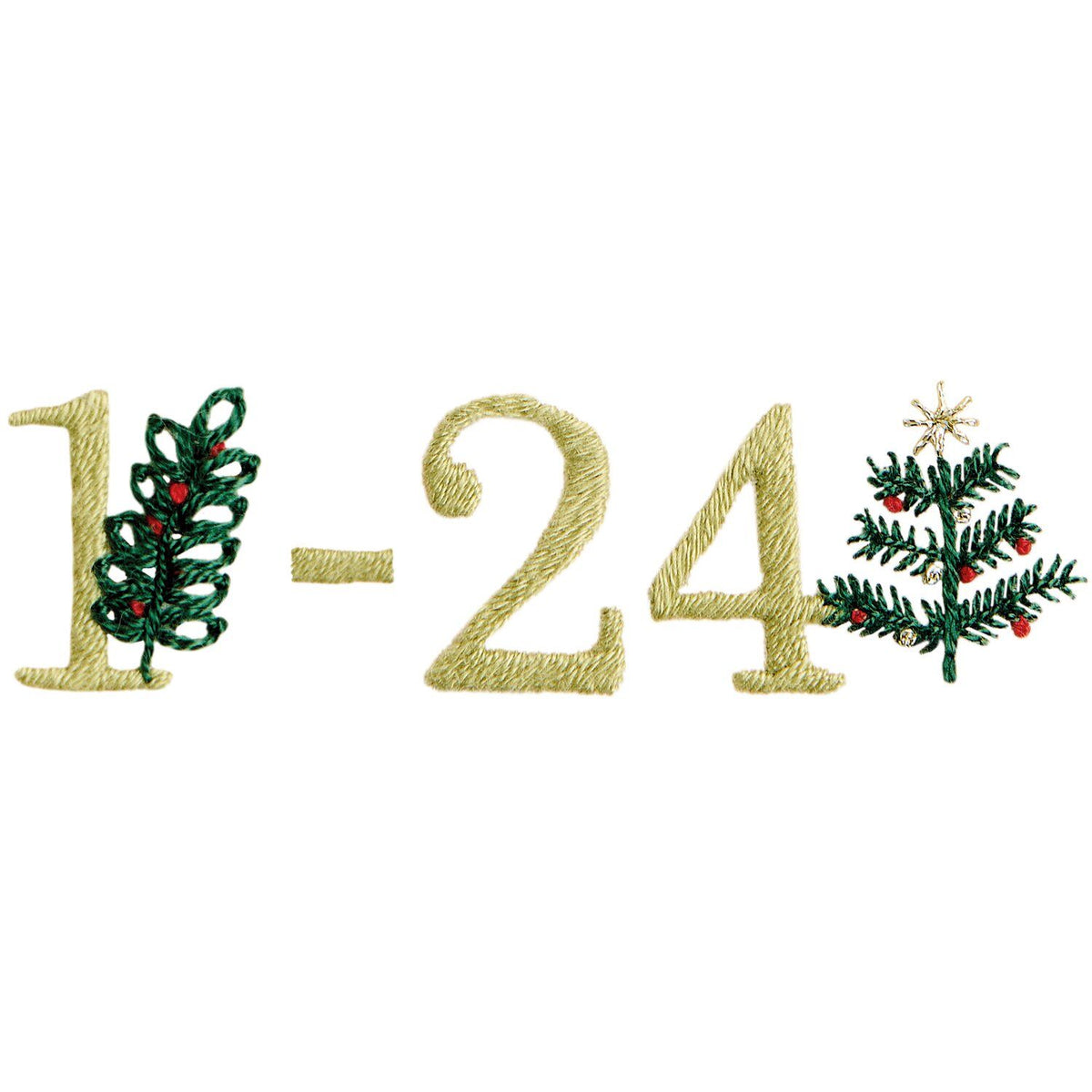 Stick and Stitch Calendrier de l'Avent 2026 - broderie en patchs