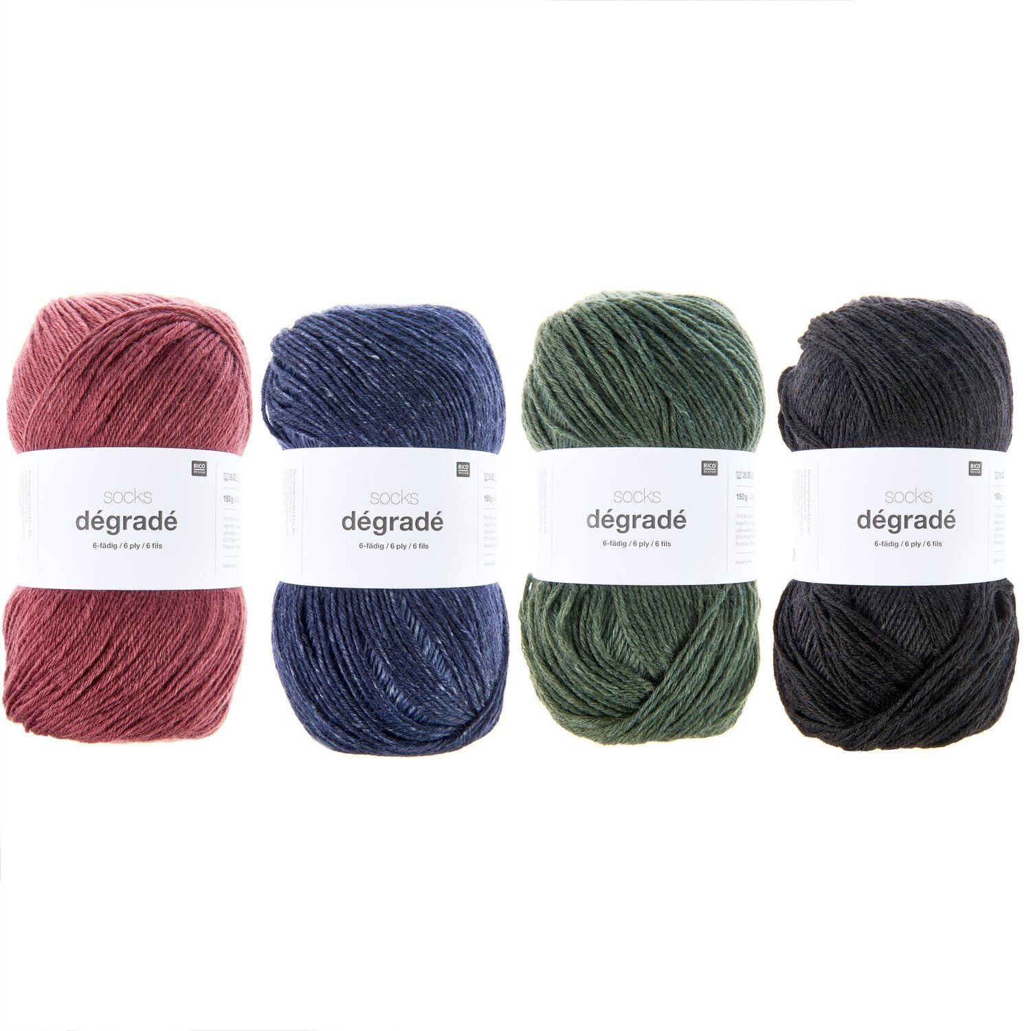 Socks dégradé 6 ply