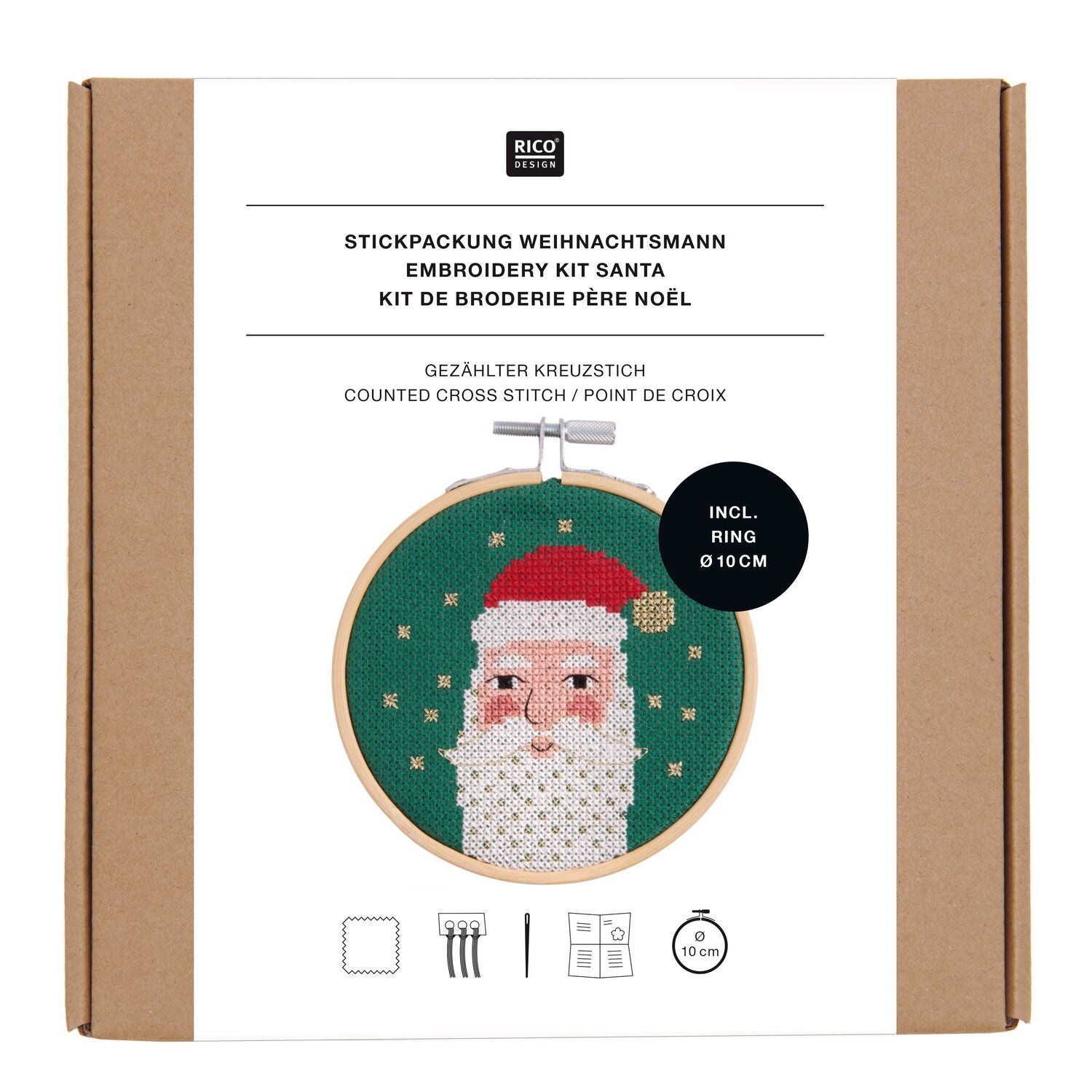Kit point de croix - Père Noël