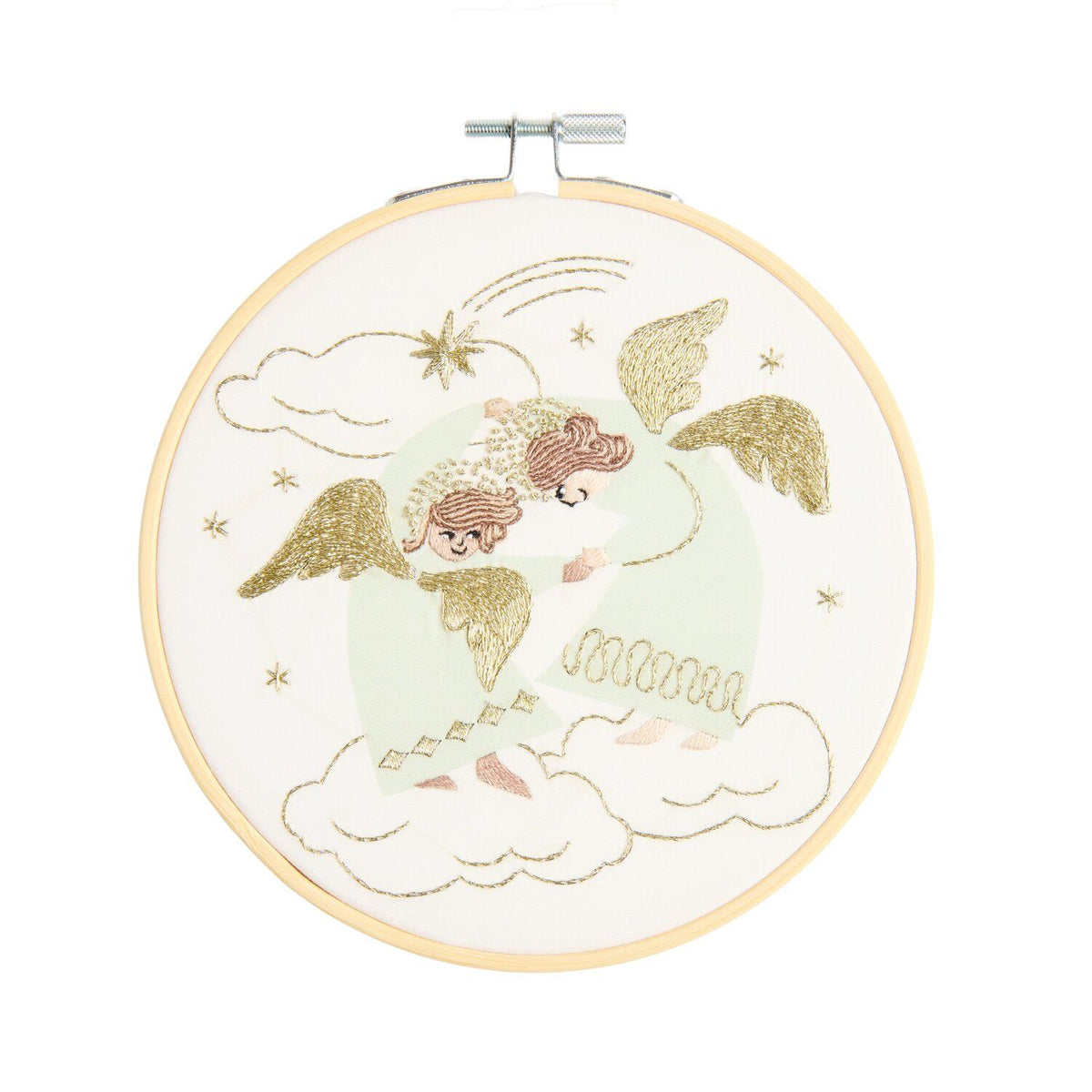 Kit broderie - Anges main dans la main