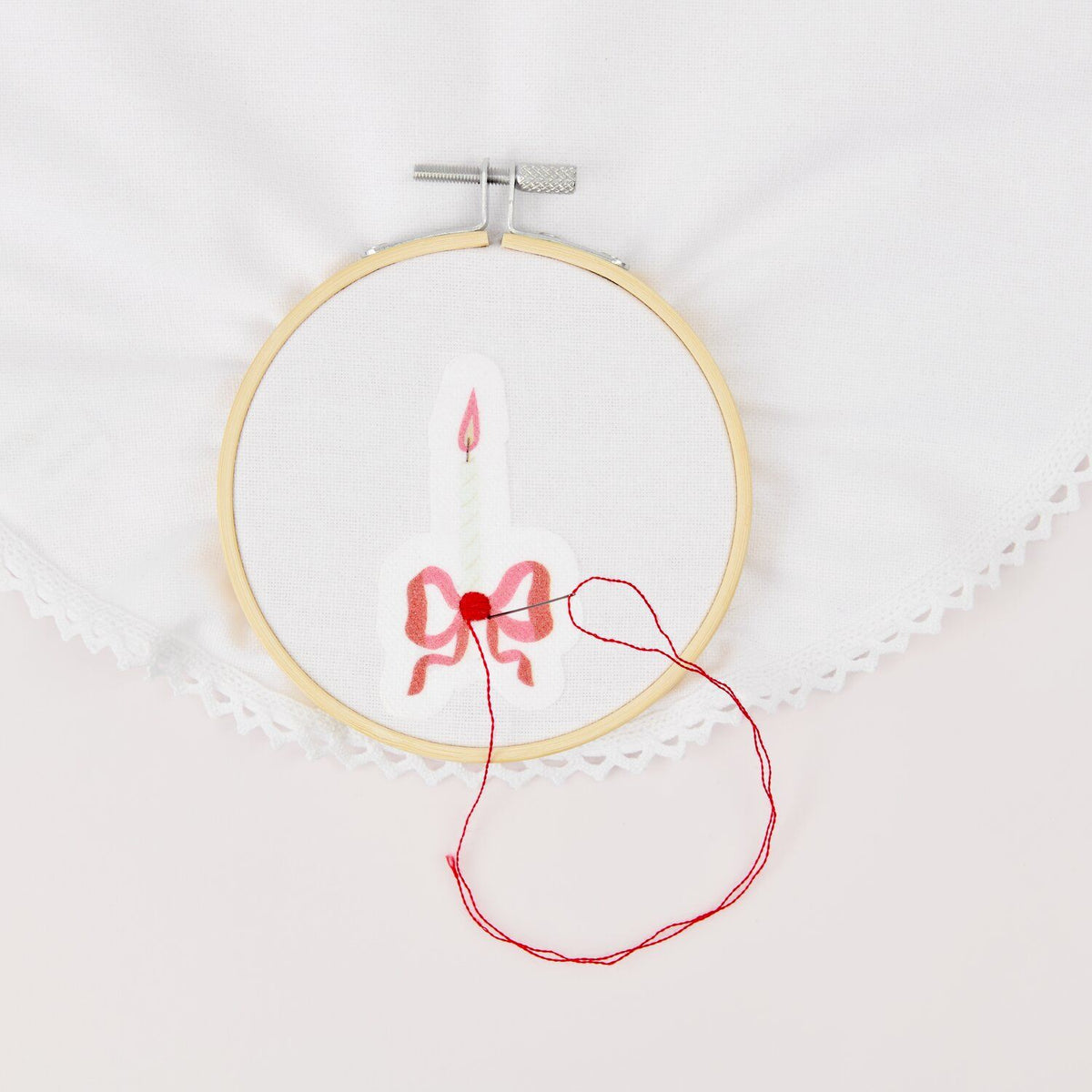 Stick and Stitch Bougies & Noeuds - broderie en patchs