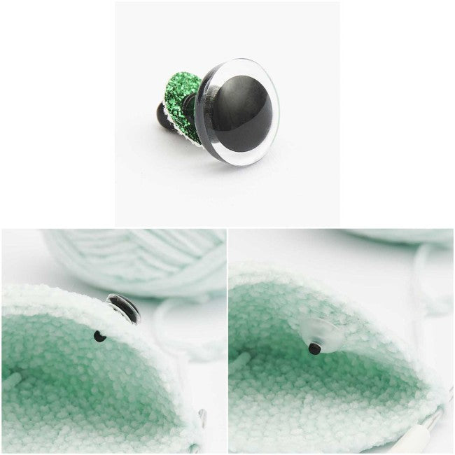 Yeux de sécurité pailletés 12 mm