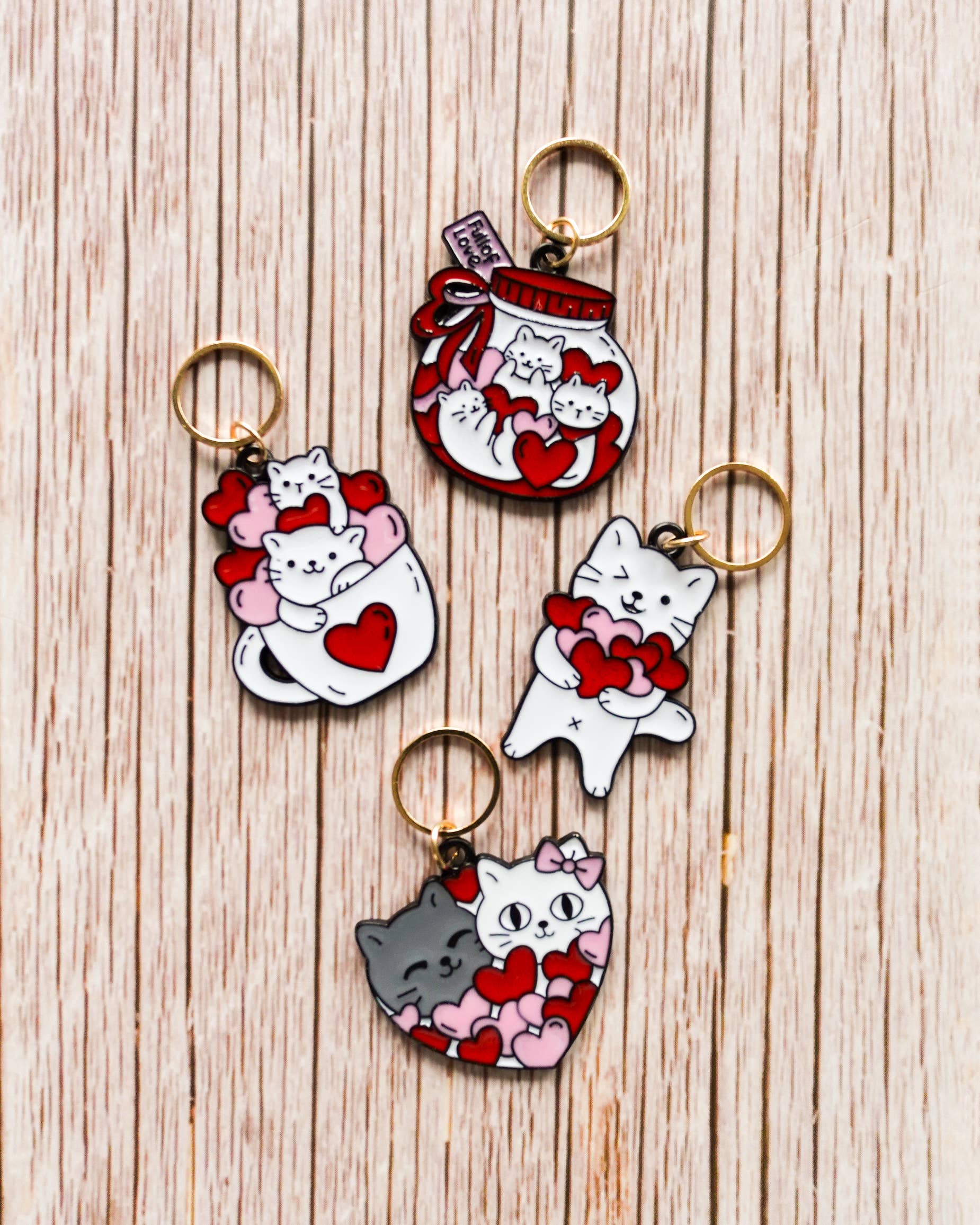 Chats coeur #3 - Anneaux marqueurs