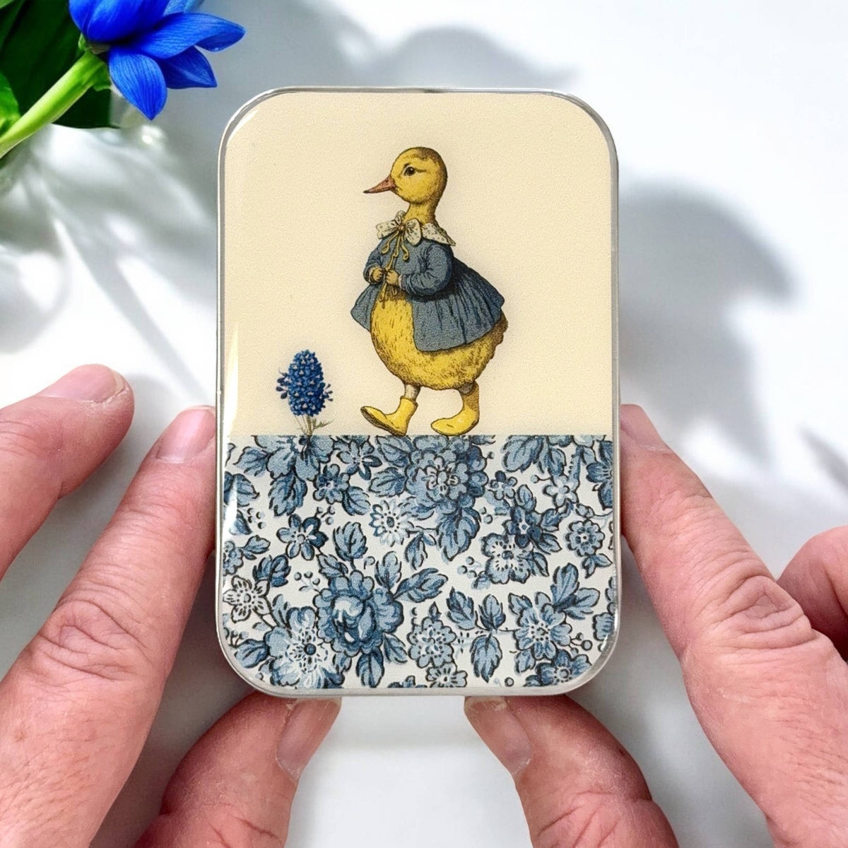 Canard et fleurs, Boîte à marqueurs