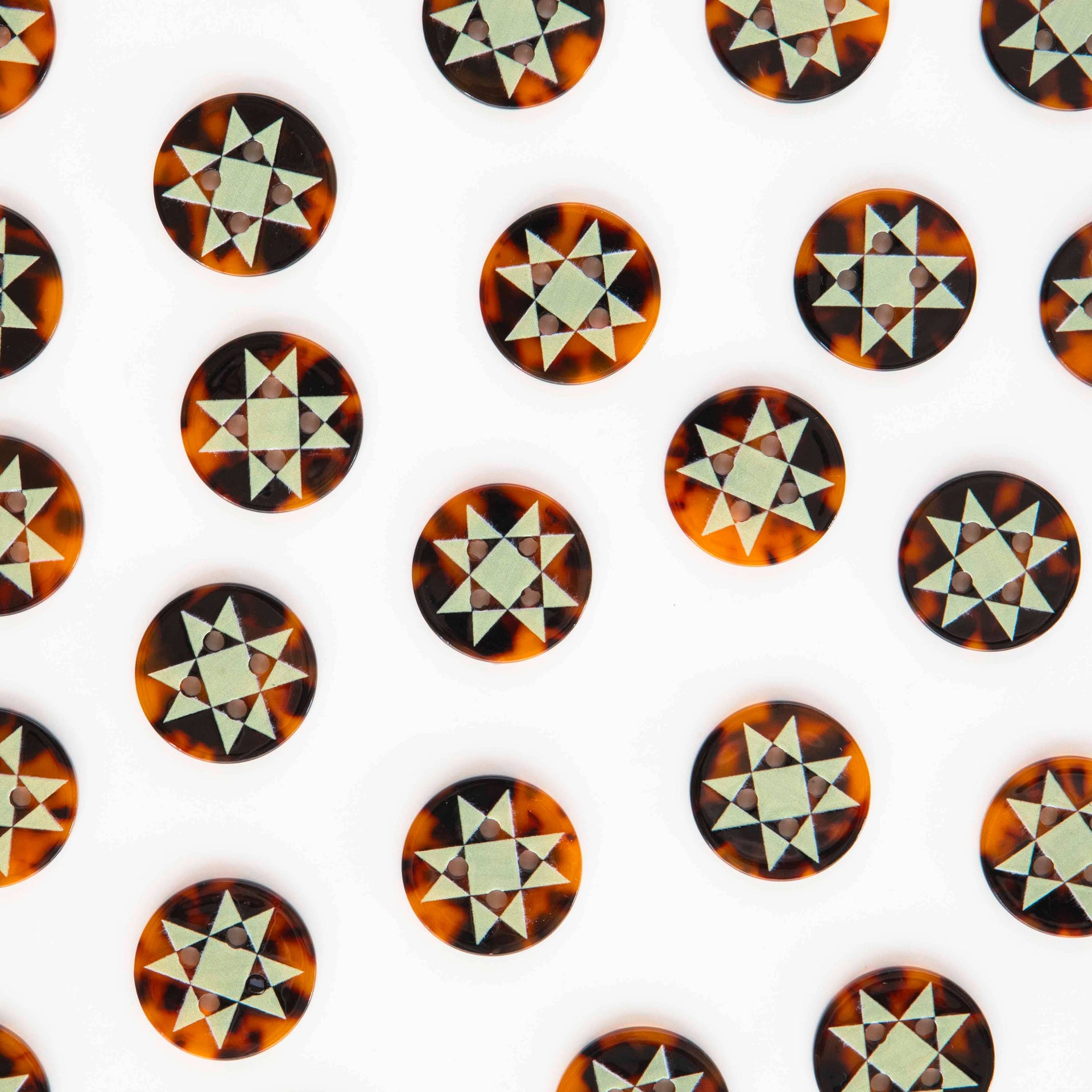 Boutons Étoile de Quilt 25 mm