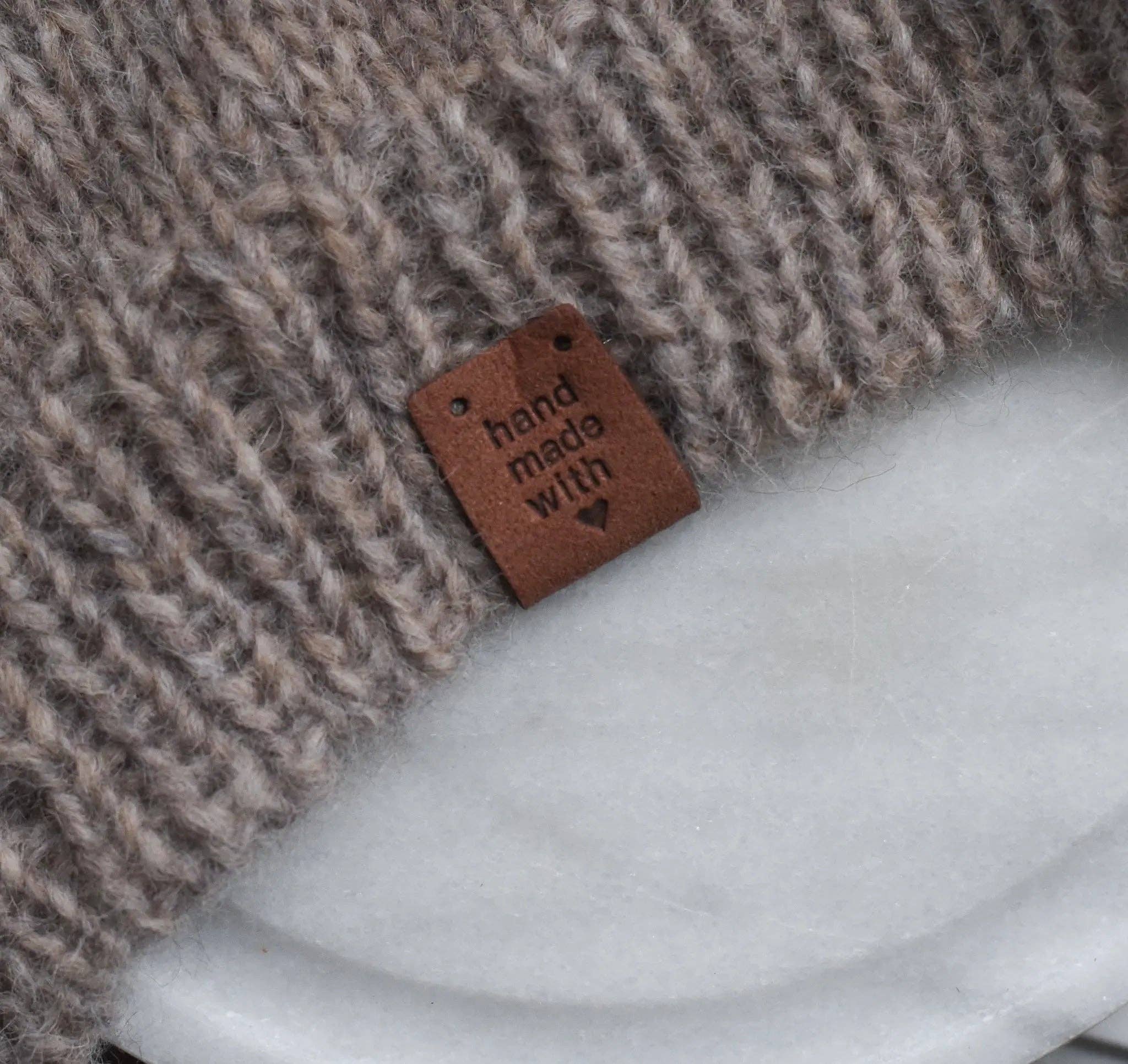 Étiquettes en cuir PU