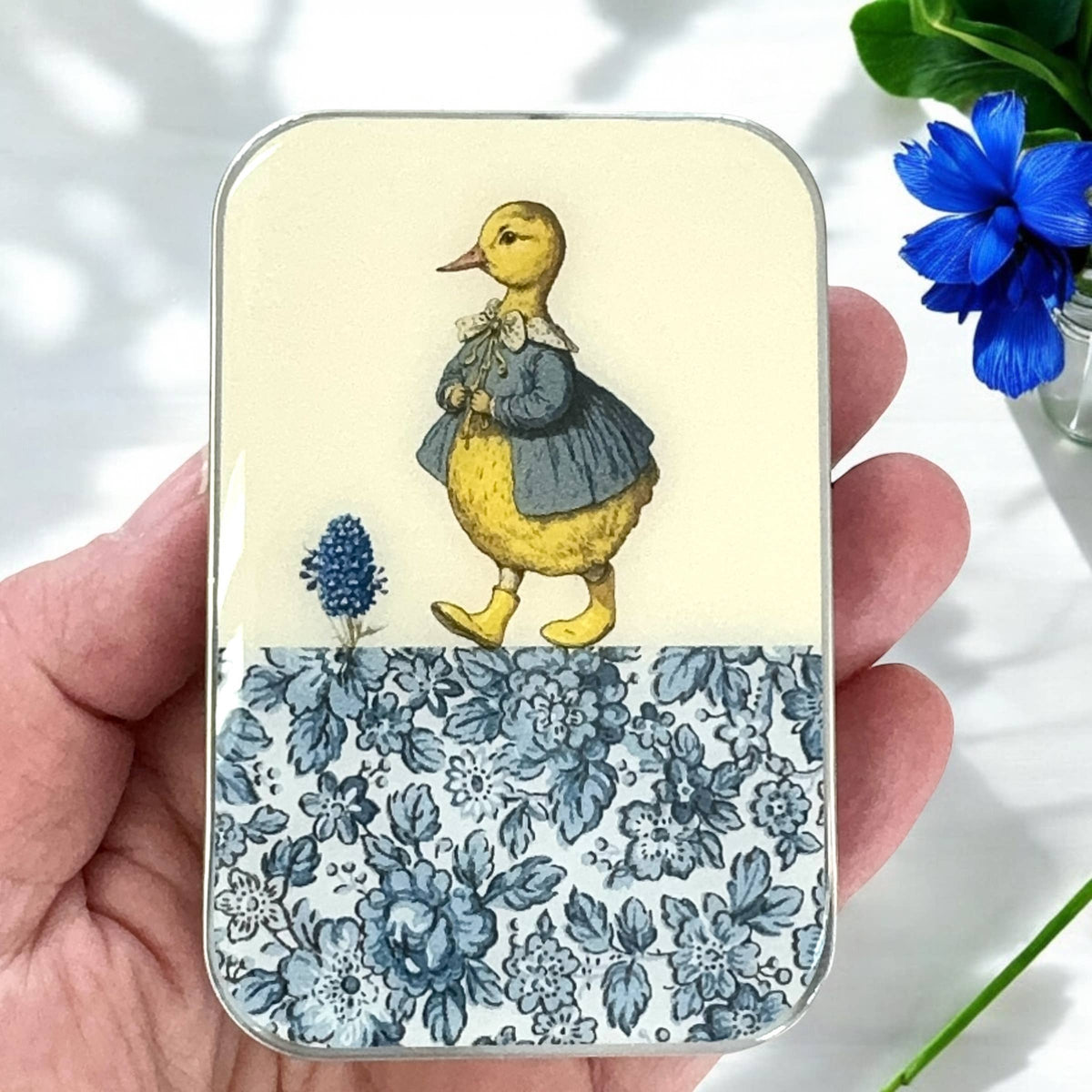 Canard et fleurs, Boîte à marqueurs