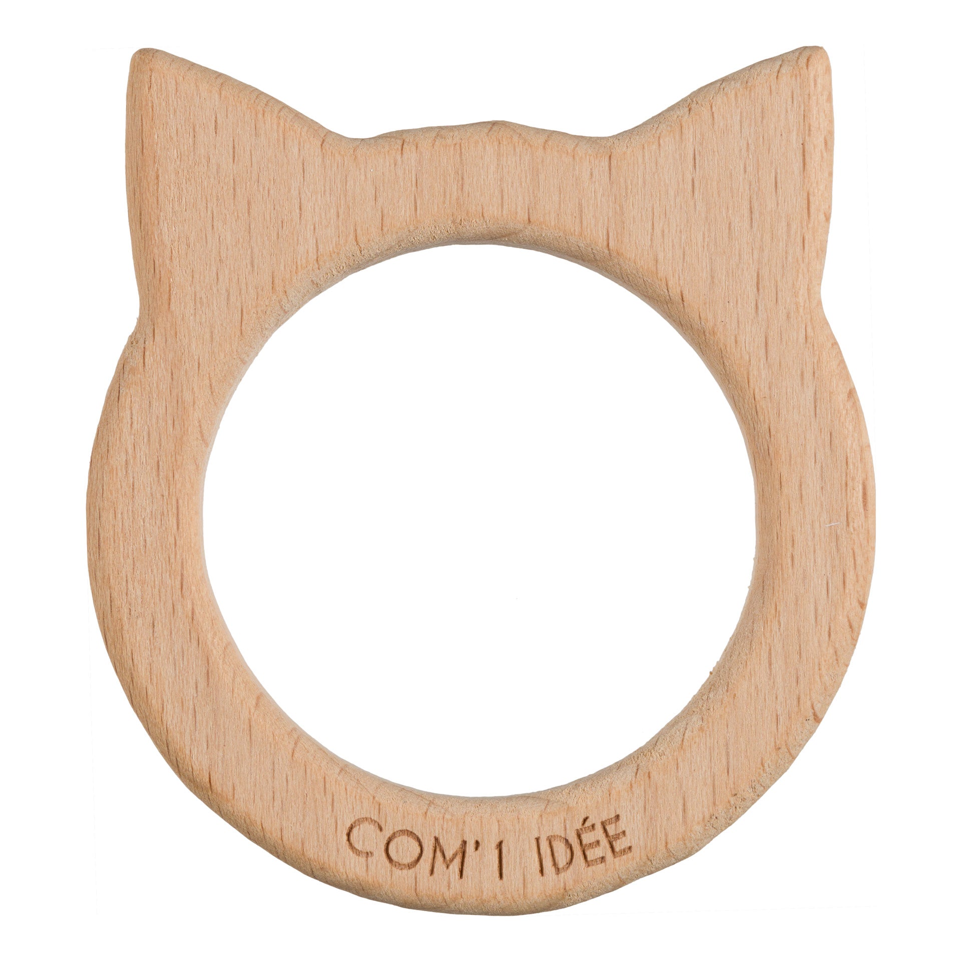 Anneaux de dentition en bois oiseau/coeur/lapin