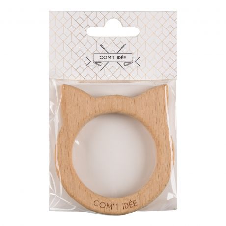 Anneaux de dentition en bois oiseau/coeur/lapin