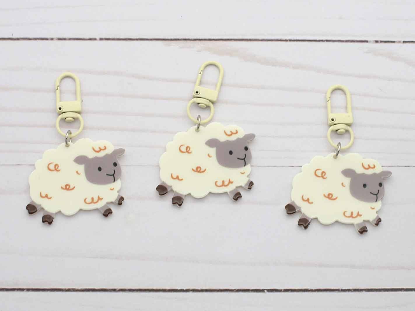 Moutons bondissants | Breloques pour sacs