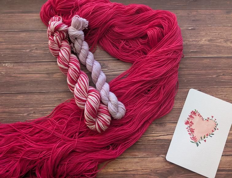 Laine à chaussette auto-rayante