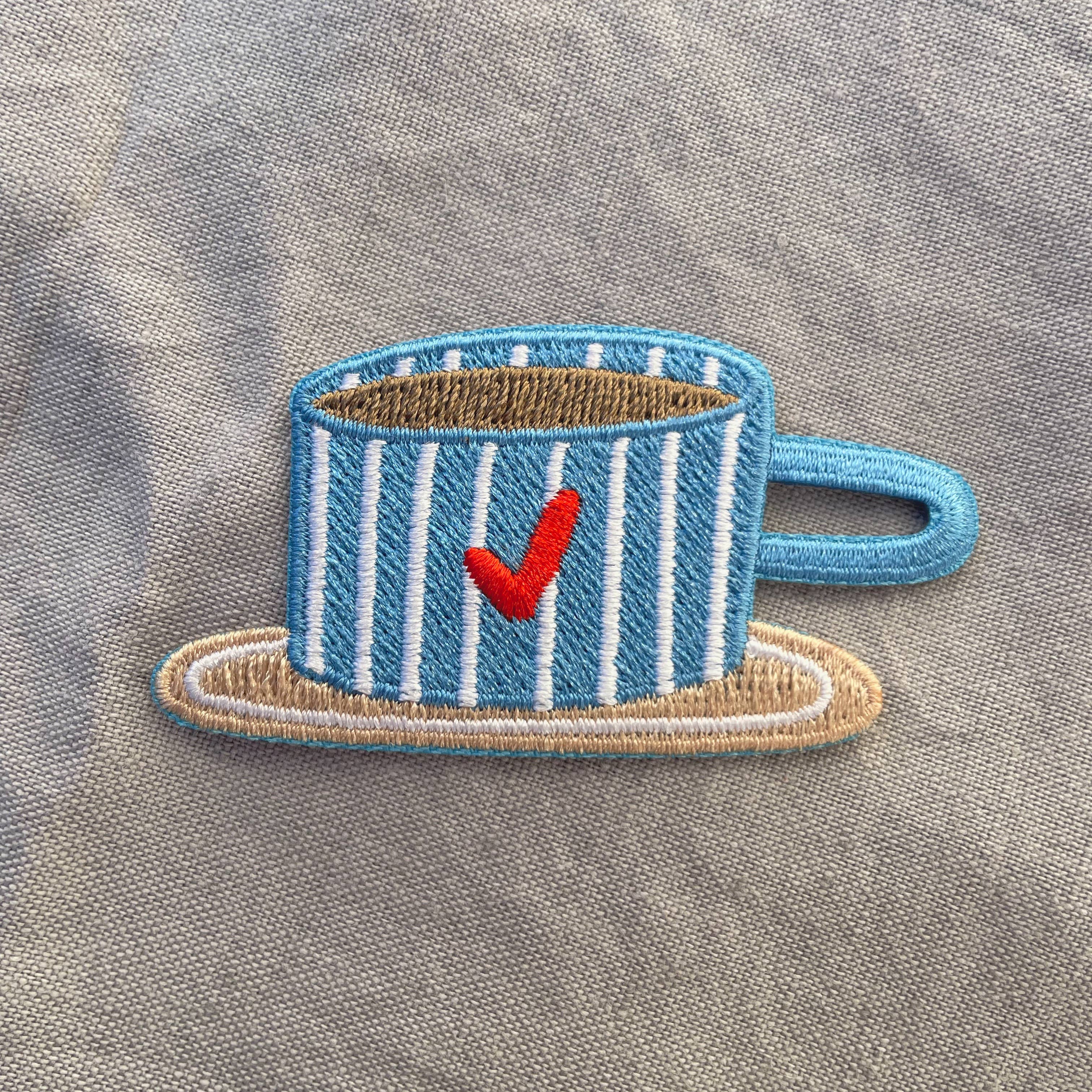 Tasse à café – Écusson thermocollant