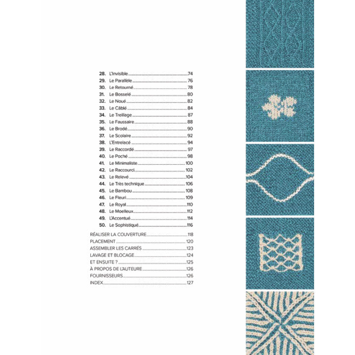 50 carrés pour débuter au tricot