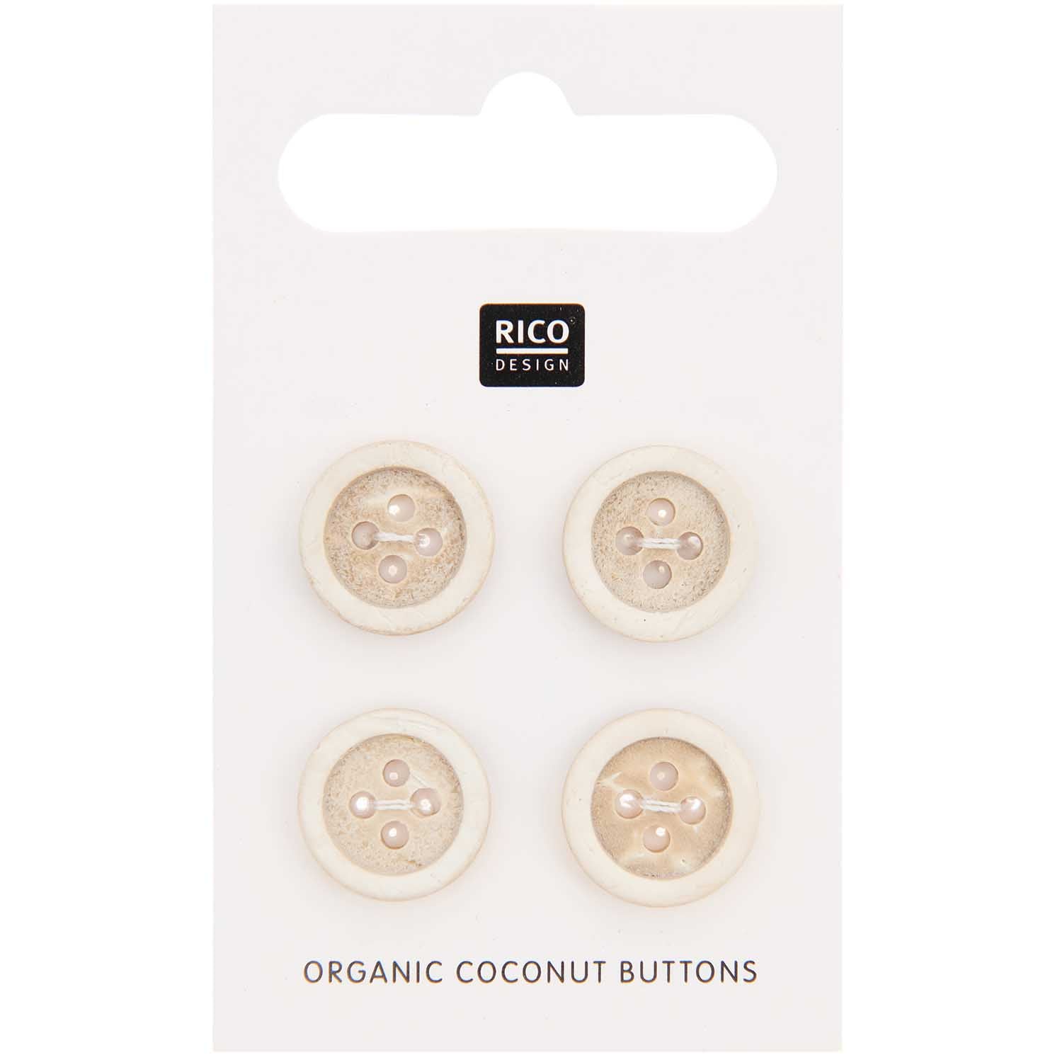 Boutons Noix de coco - Lot de 4