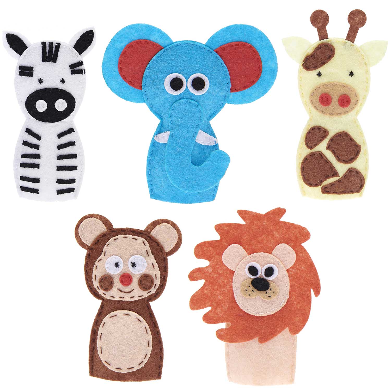 Kits DIY - Marionnettes à doigts DINO & Jungle