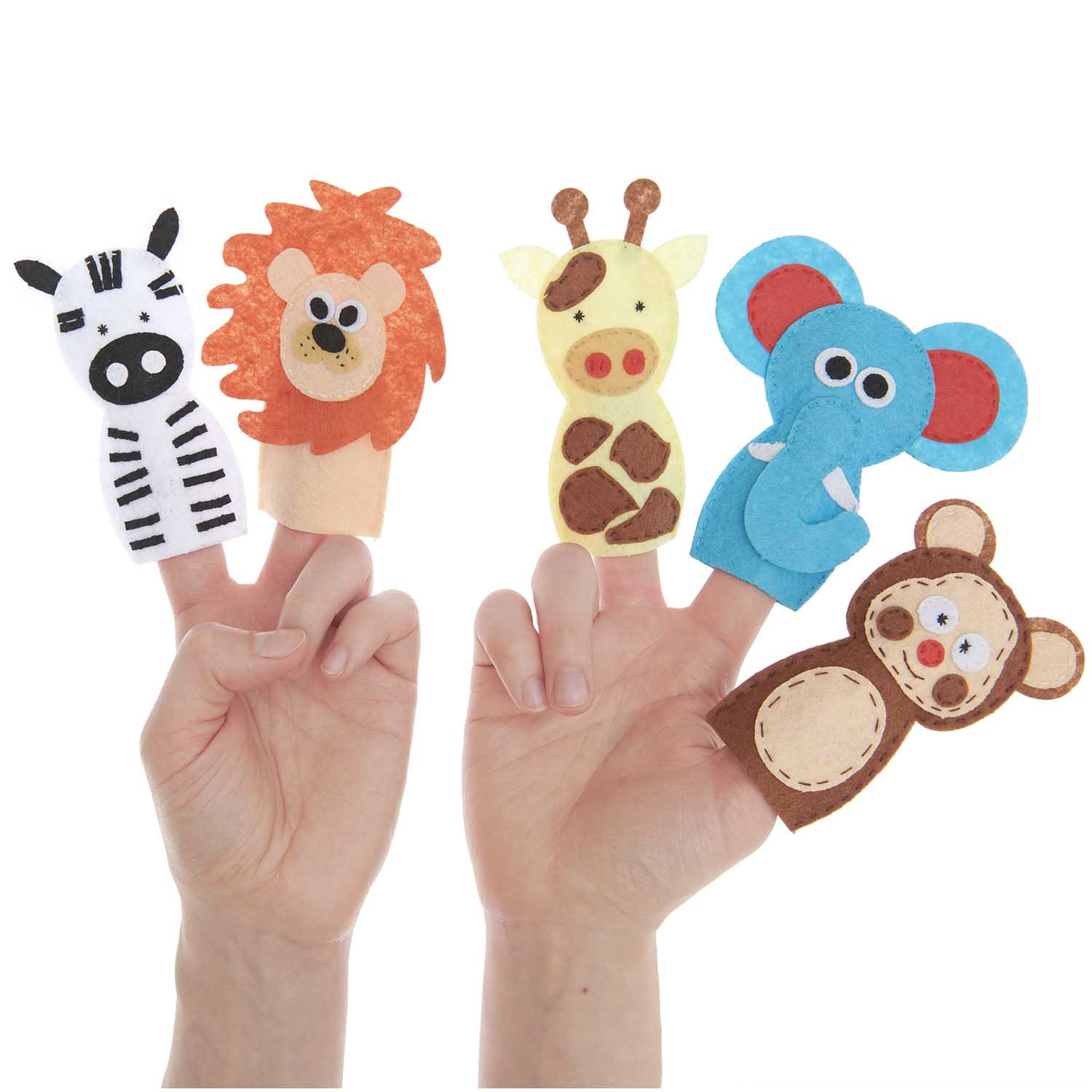Kits DIY - Marionnettes à doigts DINO & Jungle