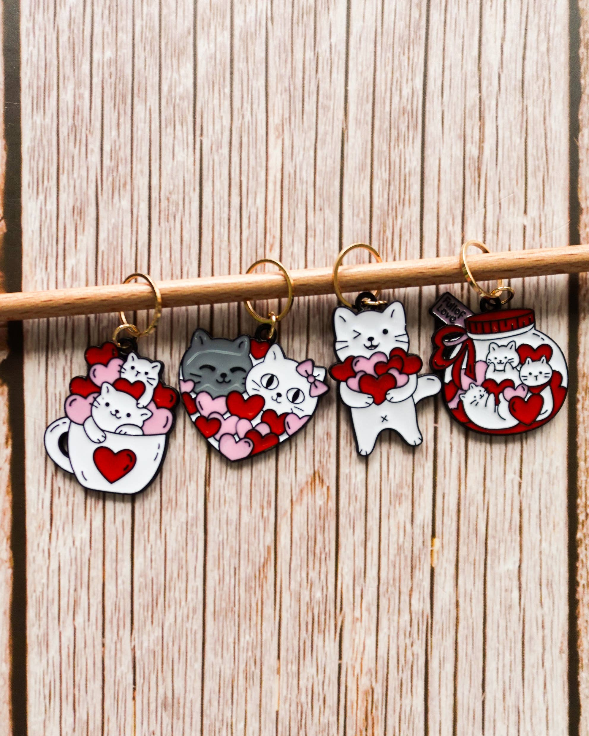 Chats coeur #3 - Anneaux marqueurs