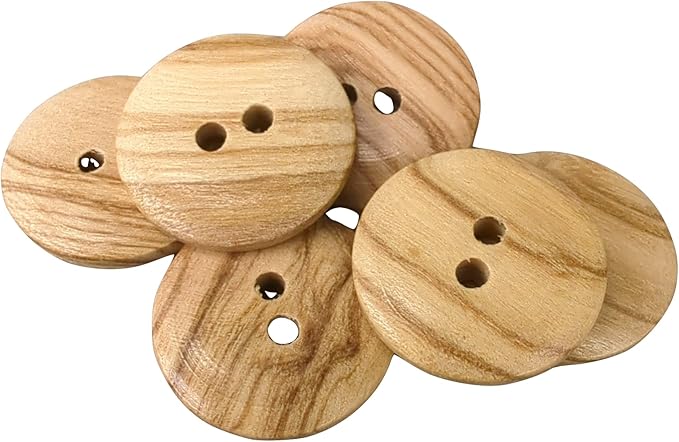 Boutons en bois d'olivier