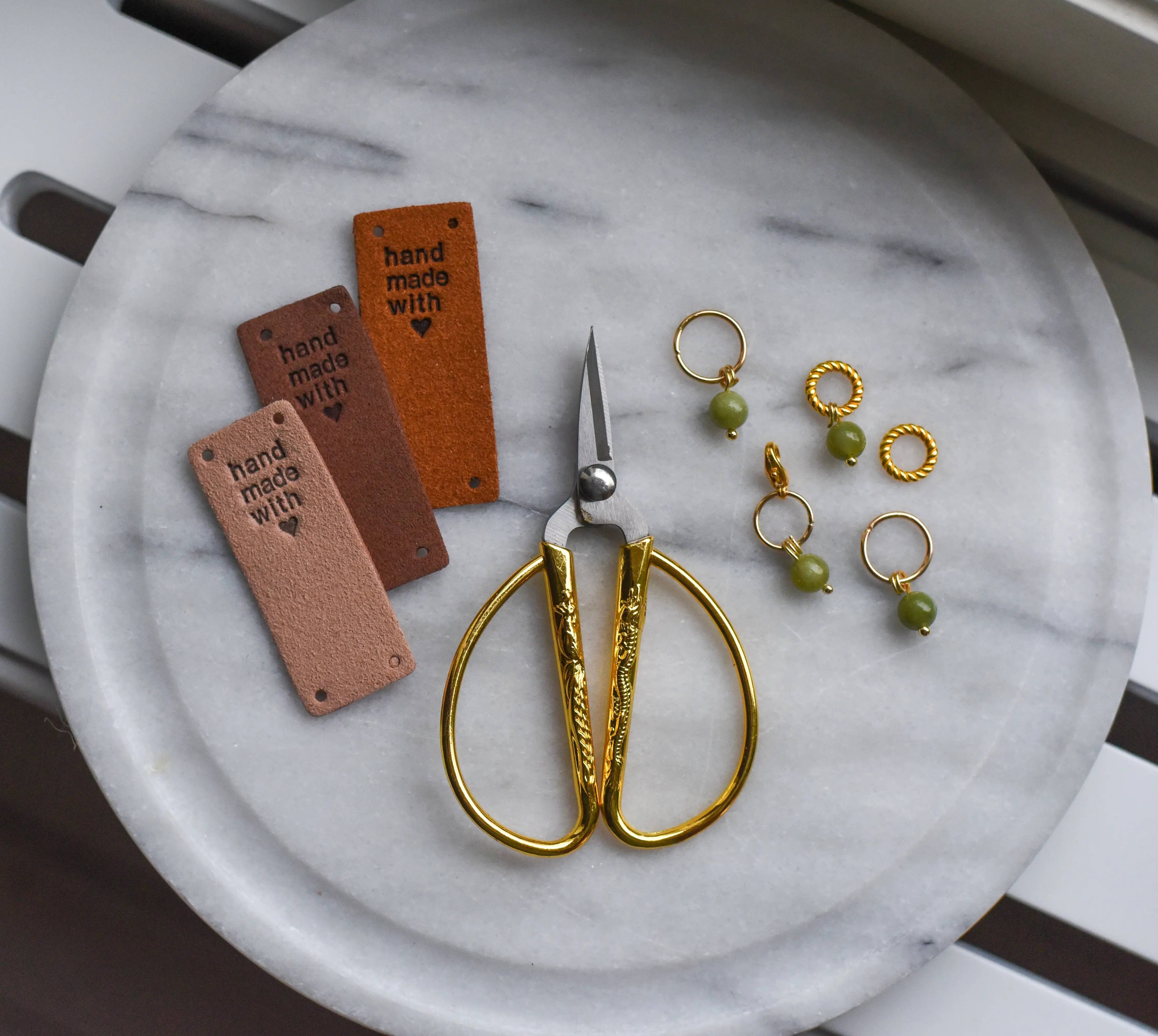 Étiquettes en cuir PU