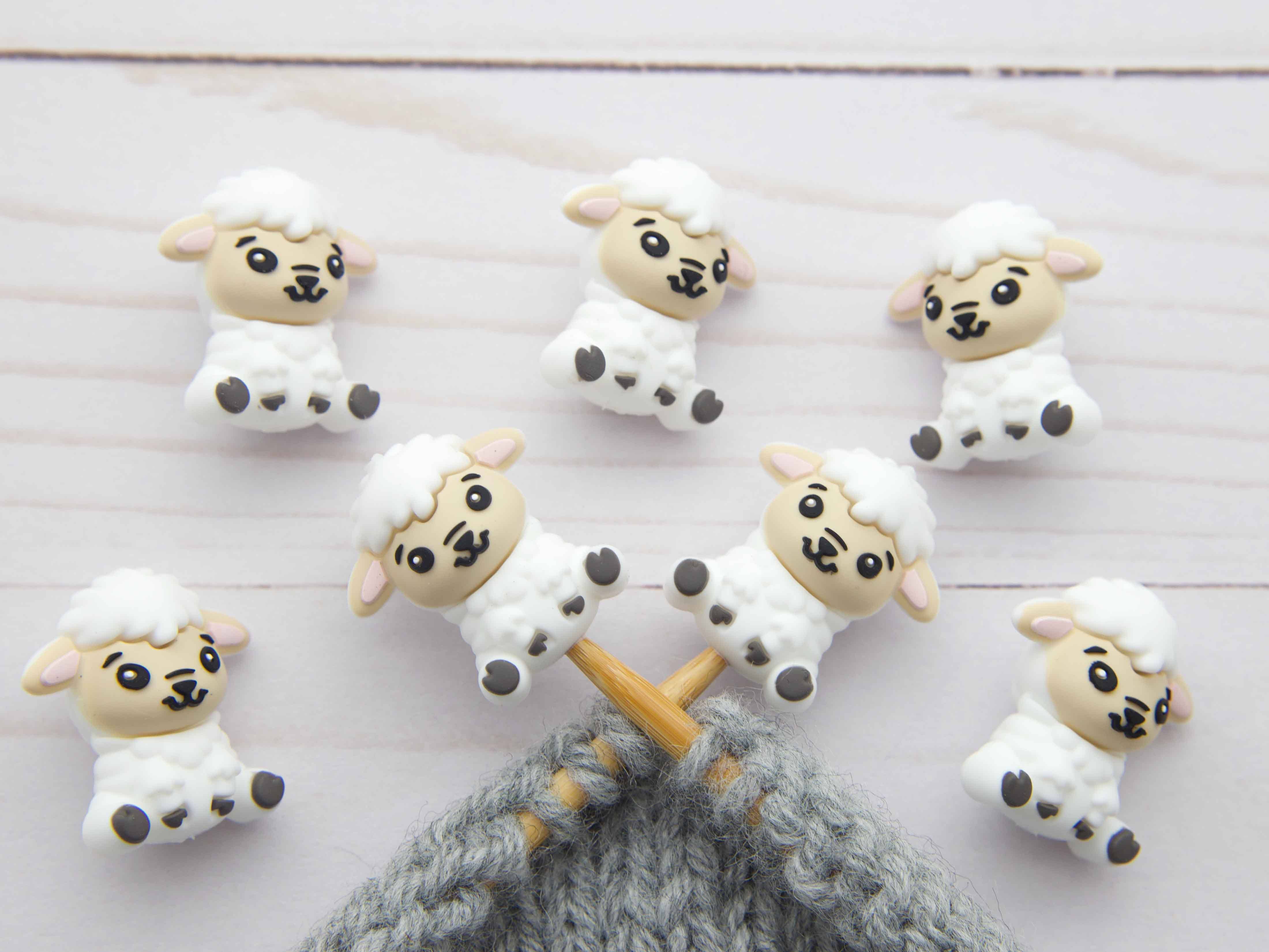 Petit mouton blanc | Bouchons d'aiguilles