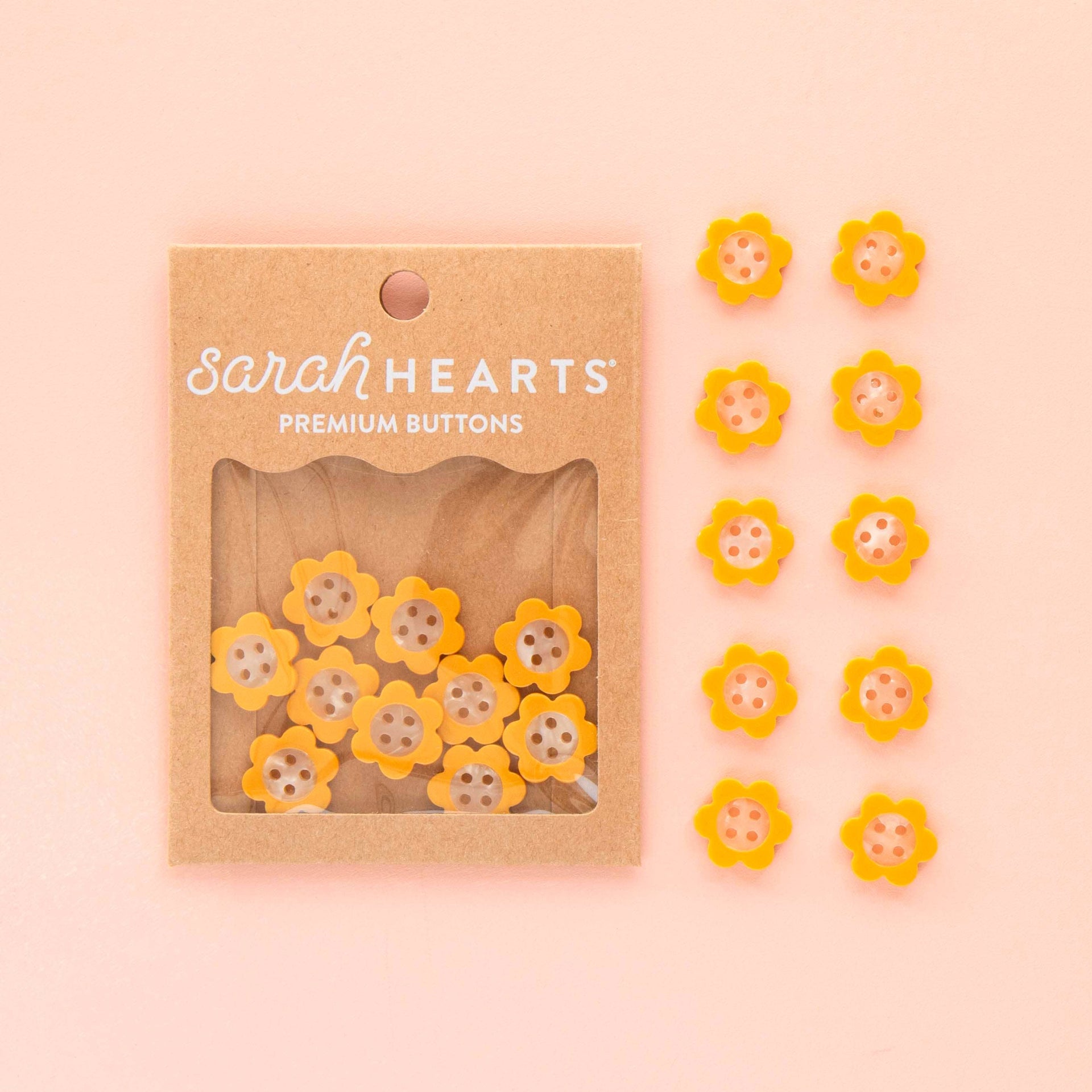 Boutons Marguerite Jaune 15 mm