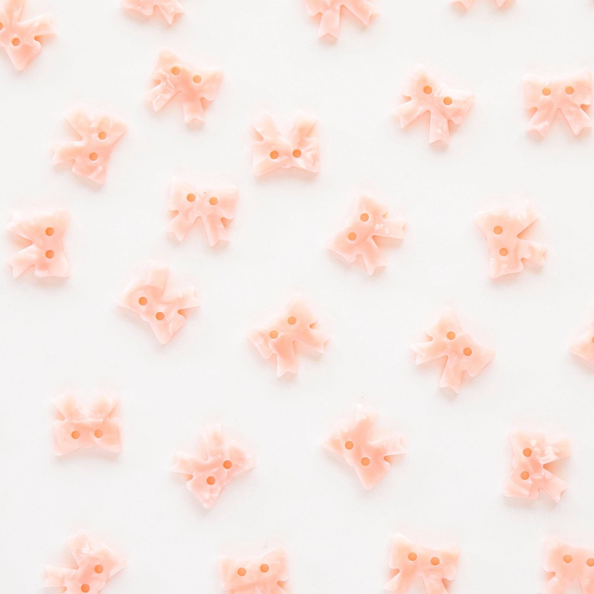 Boutons Petits Nœuds Roses 15 mm