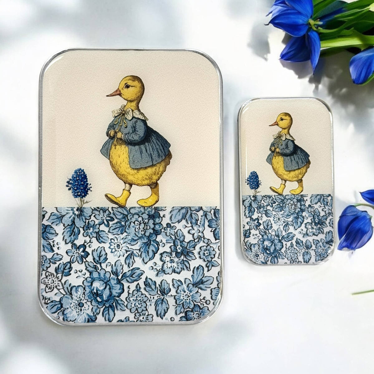 Canard et fleurs, Boîte à marqueurs