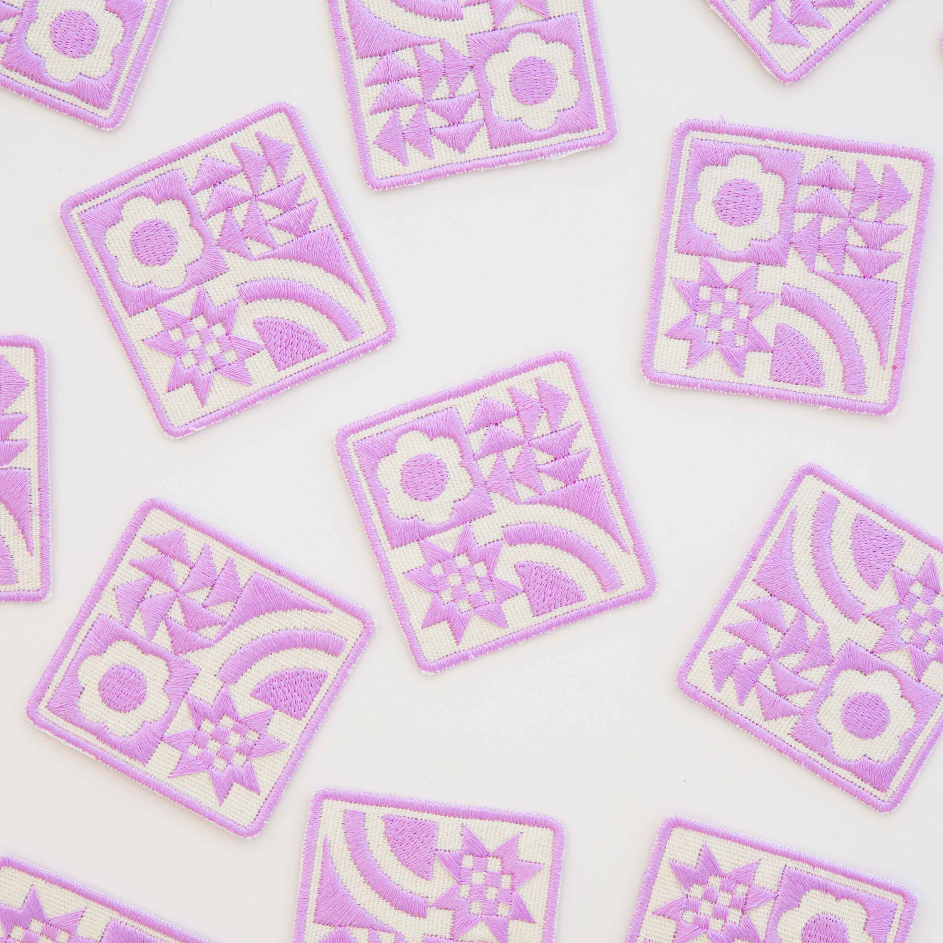 Écusson thermocollant Lavender Quilt Block
