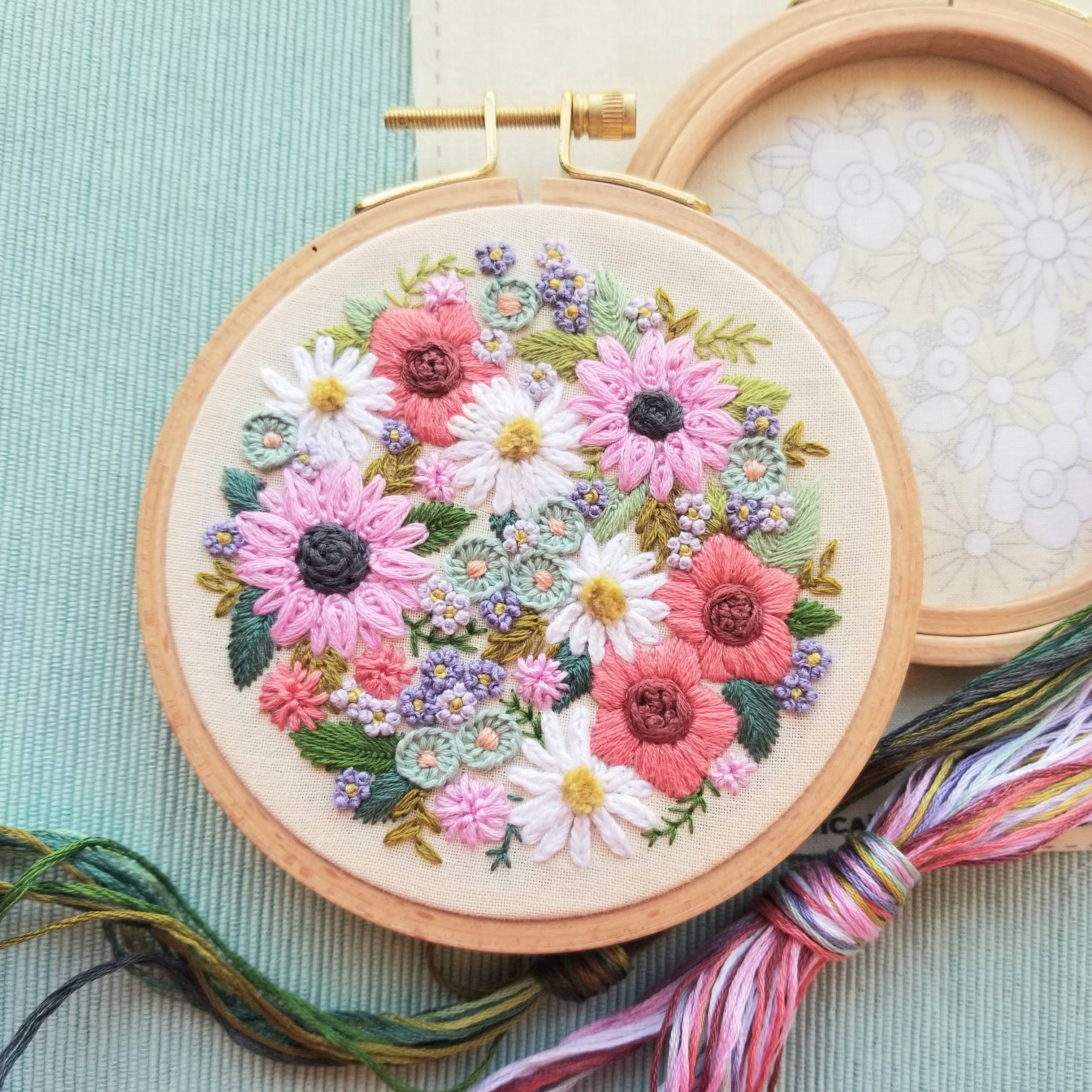 Kit de broderie Wildflower Sampler