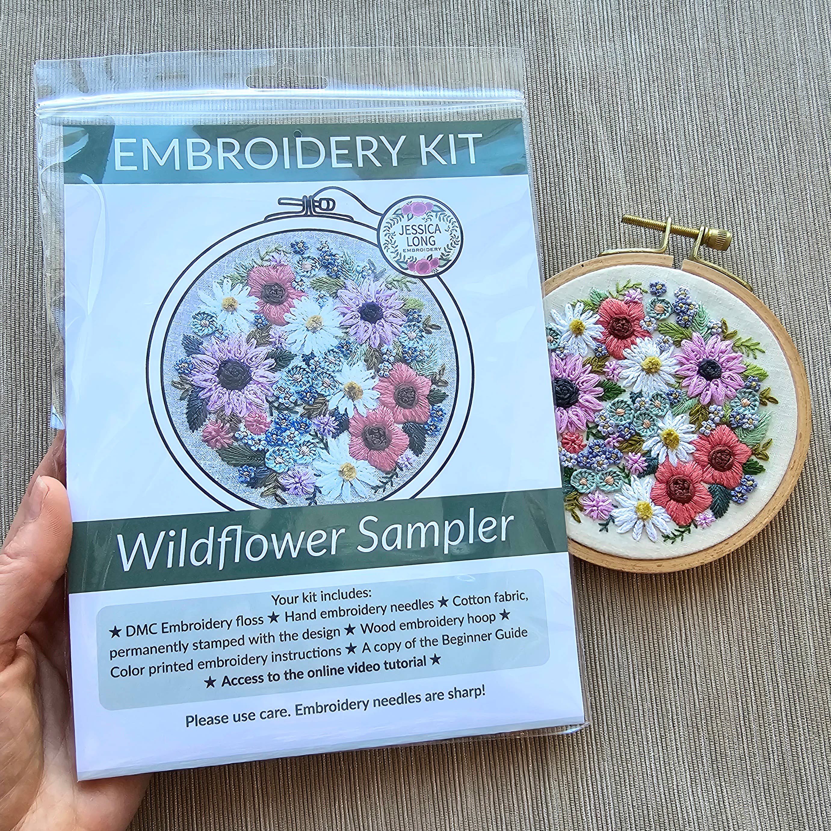 Kit de broderie Wildflower Sampler