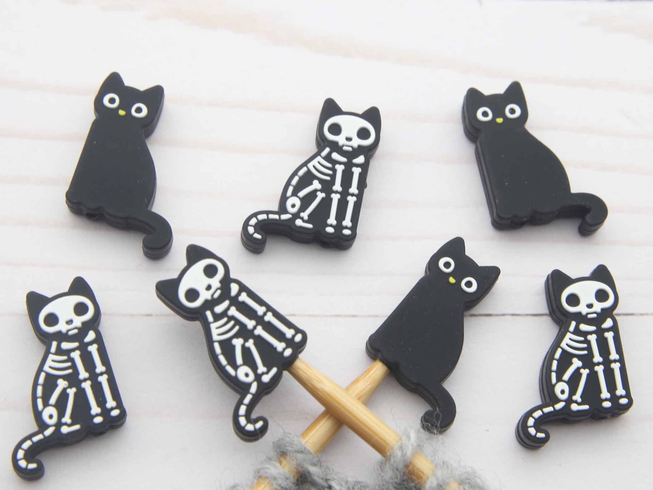 Chat squelette | Bouchons d'aiguilles