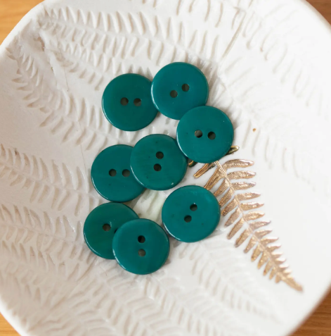 Boutons en nacre 15 mm à deux trous