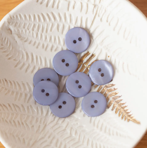 Boutons en nacre 15 mm à deux trous