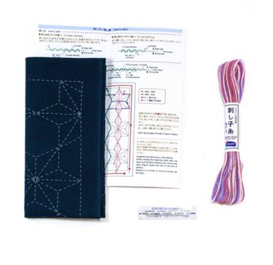 Kit Sashiko HANAFUKIN - Motif Tobi Asanoha