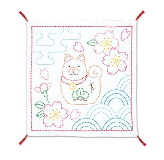 Kit carré Sashiko - Manekineko
