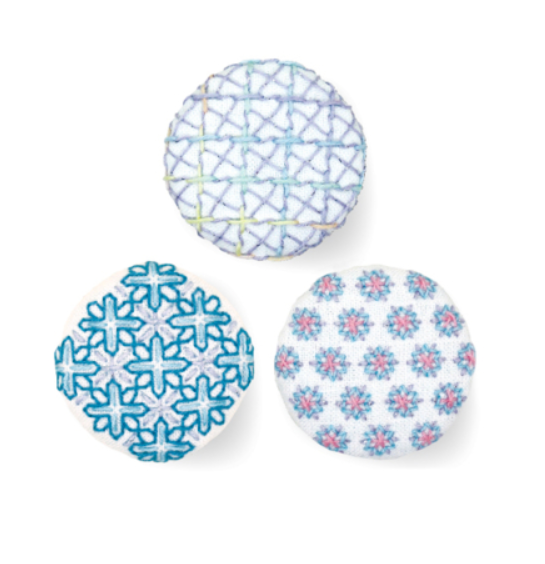 Kit Hitomezachi Sashiko - 3 broches