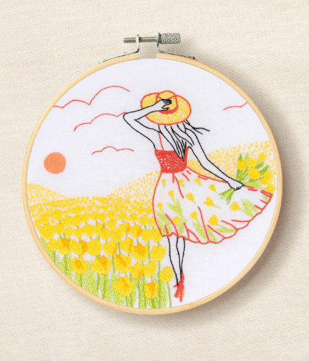 Tulipes romantiques - Kit broderie