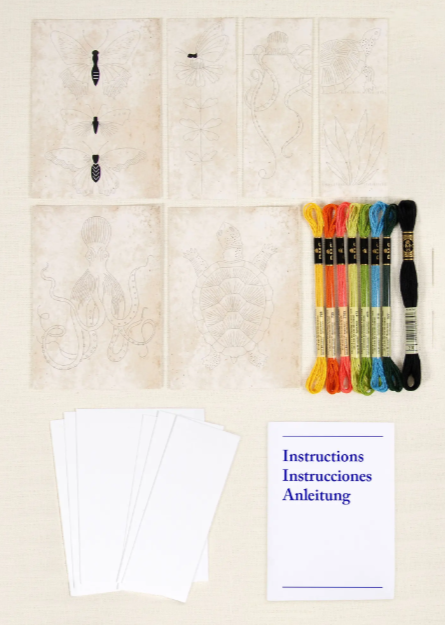 Cartes à broder Animaux - Kit broderie