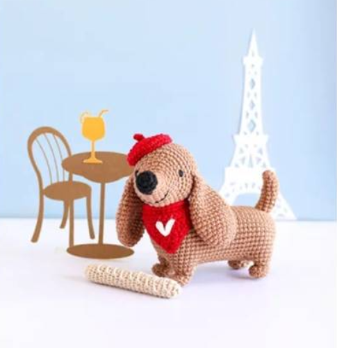 Kit de crochet - Marcel le teckel