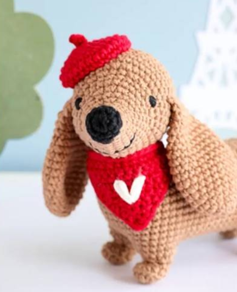 Kit de crochet - Marcel le teckel