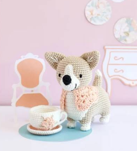 Kit de crochet - Lizzie le corgi