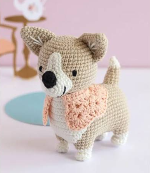 Kit de crochet - Lizzie le corgi