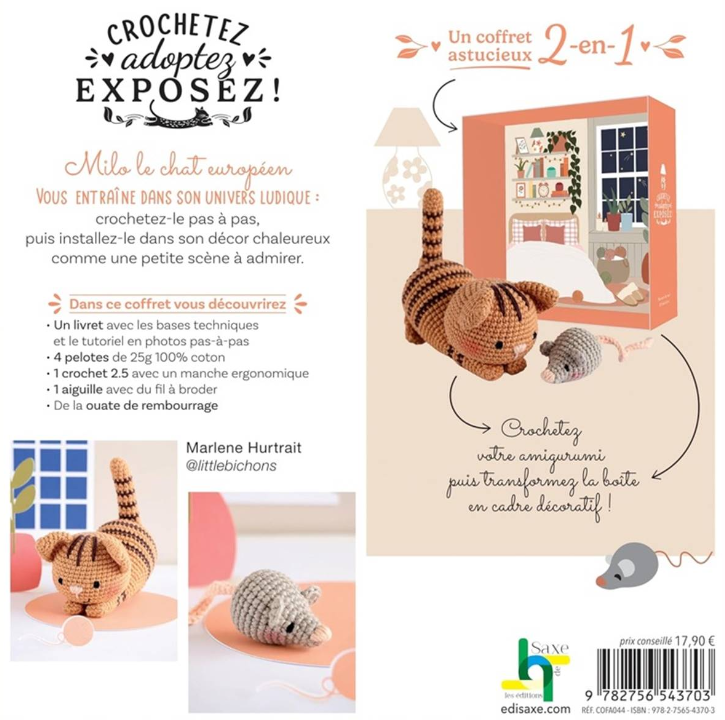 Kit de crochet - Milo le chat européen